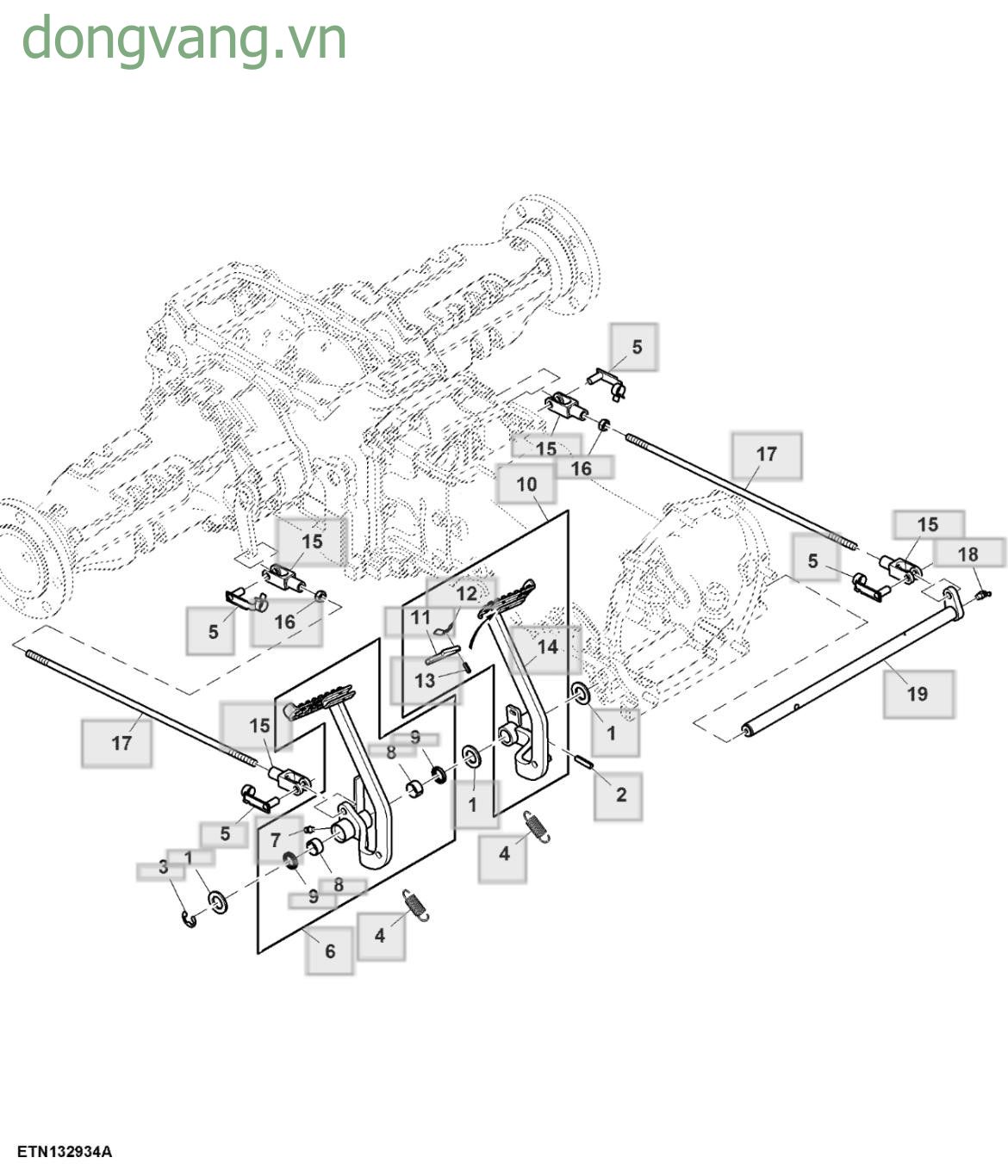 Chân phanh - ST806820